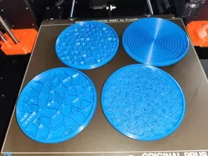 Stackable Voronoi coasters 95mm for large wine & water bottles