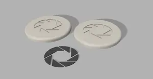Weighted Storage Cube Logo Replacement for Companion Cube P1P mod