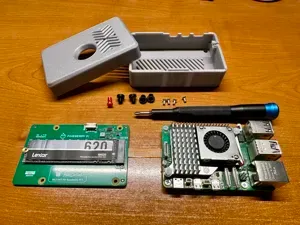 Raspberry Pi5 with NVMe hat tool-less case