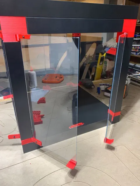 (V1) For BIQU B1, DIY Enclosure, Remix of Prusa IKEA Lack Enclosure, extra doors (opening 3 sides) — Image 6 of 16