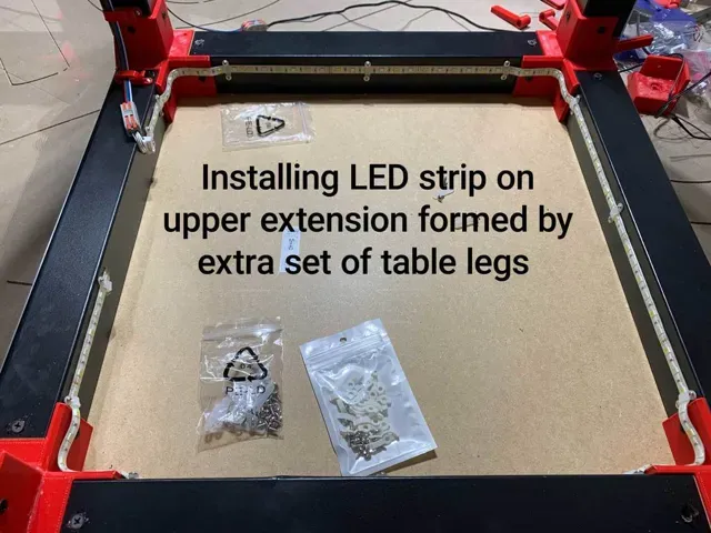 (V1) For BIQU B1, DIY Enclosure, Remix of Prusa IKEA Lack Enclosure, extra doors (opening 3 sides) — Image 9 of 16