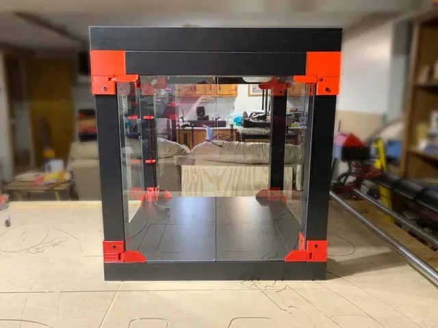 (V2) For BIQU B1, DIY Enclosure, Remix of Prusa V2 IKEA Lack Enclosure, extra doors (opens 3 sides) — Фото 2 из 16