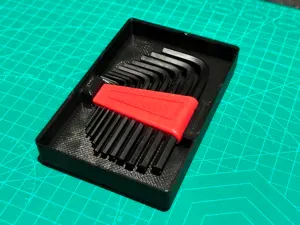 Gridfinity Stackable Allen Key set Holder 3x2 (2U tall)