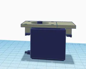 Nema 17 to MG996R 360º servo adapter