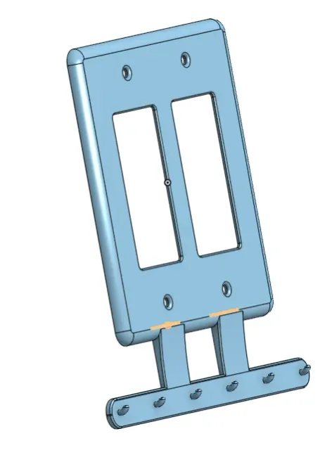 Double outlet / light switch key hook — Фото 5 из 5