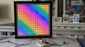 LED Matrix WS2812B 16x16 grid screen picture frame
