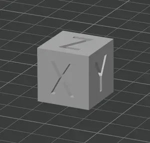 XYZ Calibration Cube 20mm x 20mm x 20mm