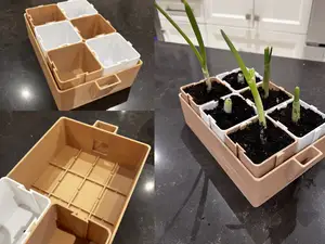 Interconnecting Starter Pot With Self Watering