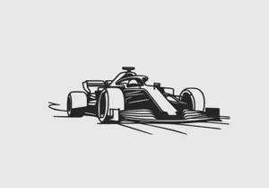 Formula One Line Art Wall decoration