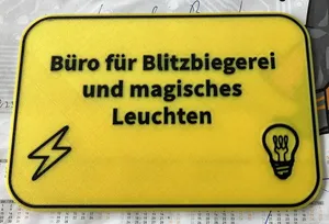 Schild Elektrowerkstatt