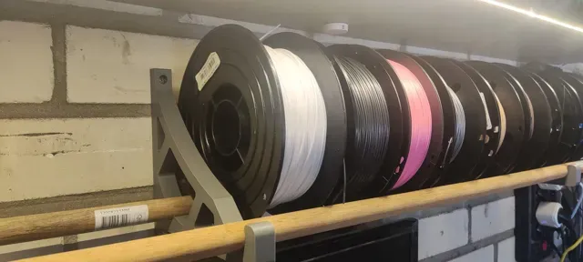 Filament spool wall mount (single or dual rod) — Image 2 of 7