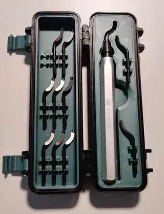 Rugged Deburring Tool Case With Latches 150mm — Image 5 of 8