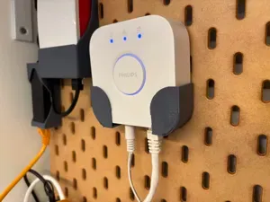 Philips Hue Bridge Skadis Holder w/ thicker walls
