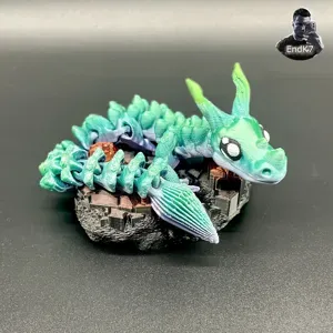 Graceful Dragon - Print in Place- Flexi - Fantasy
