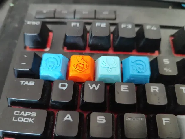 MX Pyro keycap (genshin impact) — Фото 2 из 3