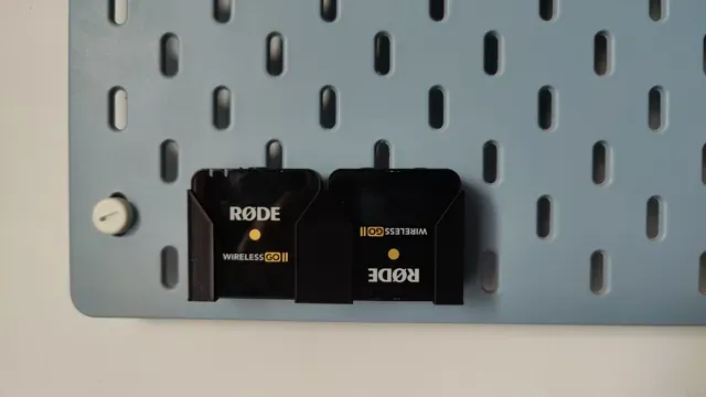 RODE Wireless GO II Skadis holder — Image 4 of 5