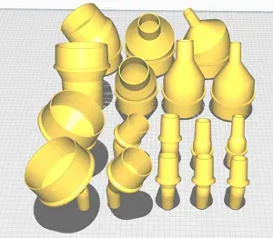 30° elbow vacuum hose adapters