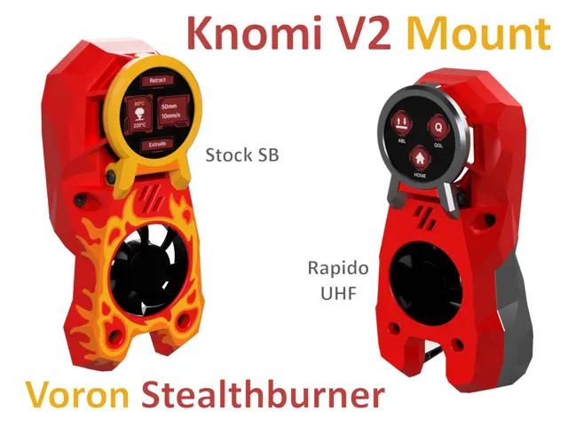 Knomi V2 Display Mount for the Voron Stealthburner