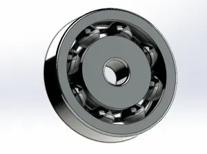3D model of a ball bearing