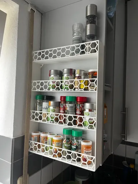 Big Spice Rack with Hexagonal Pattern - Wall Mount — Фото 2 из 3