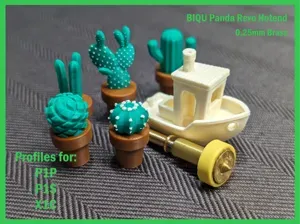 E3D Revo 0.25mm Brass Nozzle Profile - BIQU Panda
