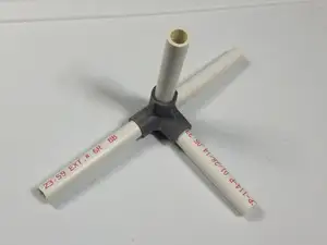 4-Way Elbow, 1/2" PVC Pipe Fitting