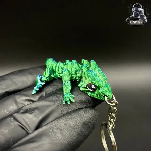 Little Grass Dragon Keychain - Articulated — Фото 2 из 4