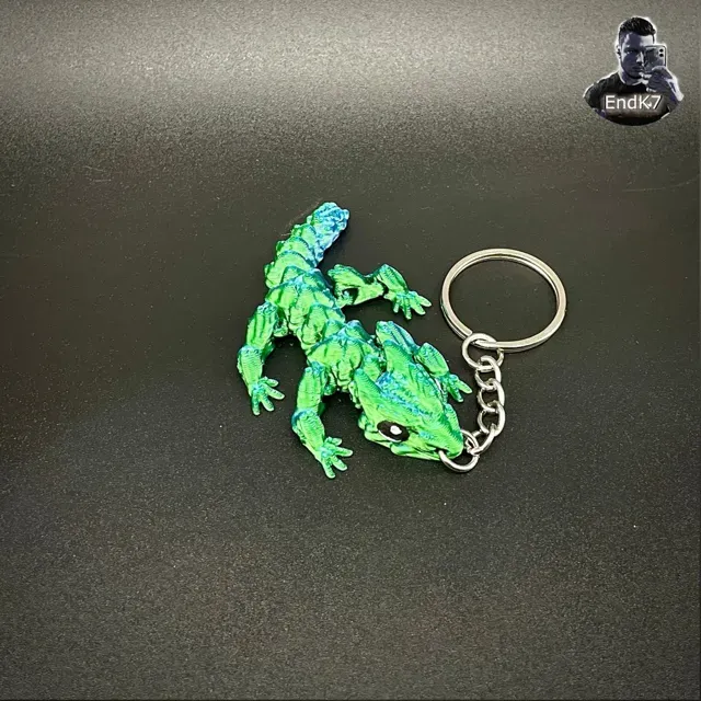 Little Grass Dragon Keychain - Articulated — Фото 4 из 4