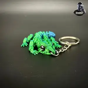 Little Grass Dragon Keychain - Articulated