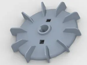 Electric motor cooling fan