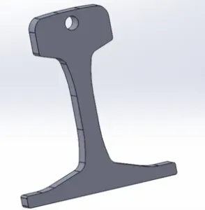 Rail profile 60 UNI Keychain