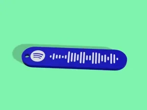 Never Gonna Give You Up - Spotify Keychain