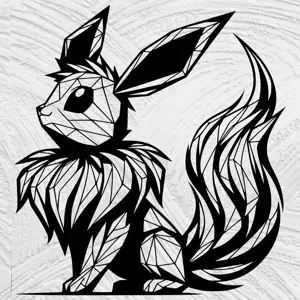Flowing Line Art Eevee