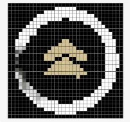 Tsushima logo as a pixel Puzzle