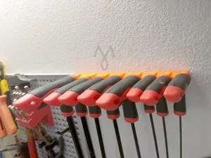 Wall Mount Hex (Allen) Key Rack (10>2mm)