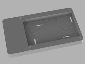 Rasperry 7inch display case with opt. cables cover