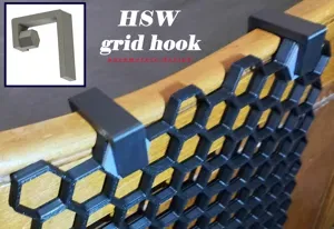 Honeycomb storage wall (HSW) parametric grid hook