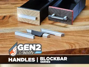 GEN2 Decor Drawer Knobs - BlockBar Series
