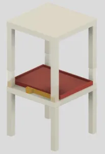 Ikea Lack stacked table with drawer for BambuLab