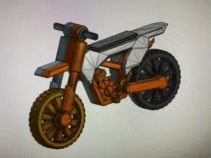 dummy 13 dirt bike with engine
