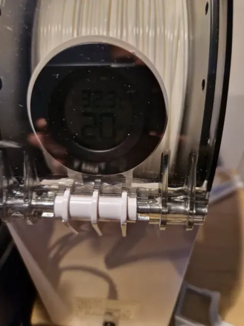 Hygrometer for Filament Dryer Esun Ebox Lite rear