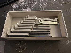Gridfinity Allen key storage 1-6 2x4 5U stackable