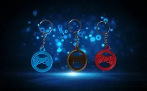 Porte-clés Manette de jeux rotatif