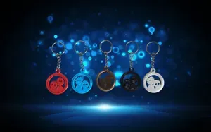 Porte-clés Rick and Morty rotatif