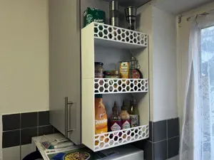 Big Rack with Hexagonal Pattern & Wall Mount Spice