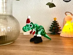 T-Rex Santa Edition - Aticulated - Christmas