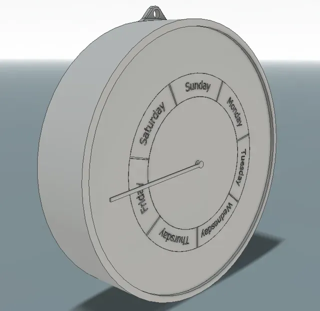 Week Clock (with 3D printed face) — Фото 10 из 16