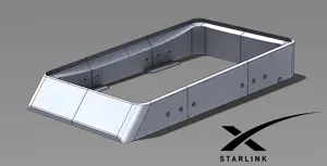 Starlink Flat Mount Socket for Rectangular Dishy