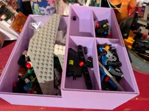 Stackable Box with Separators (100x200x33mm)
