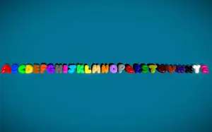 3D Bubble Letters of the Alphabet